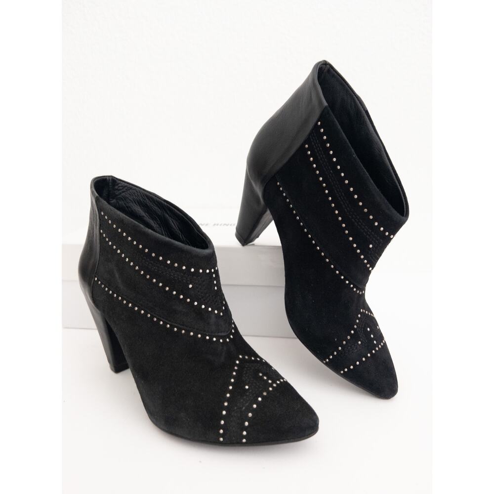Anine Bing Irmelin Boots Black Suede Size 7